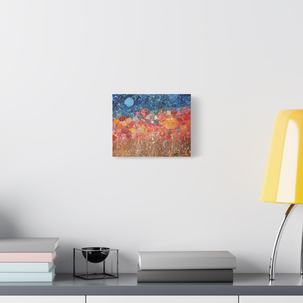 Impressionist Floral Field Matte Canvas – Stretched 1.25" Wall Art