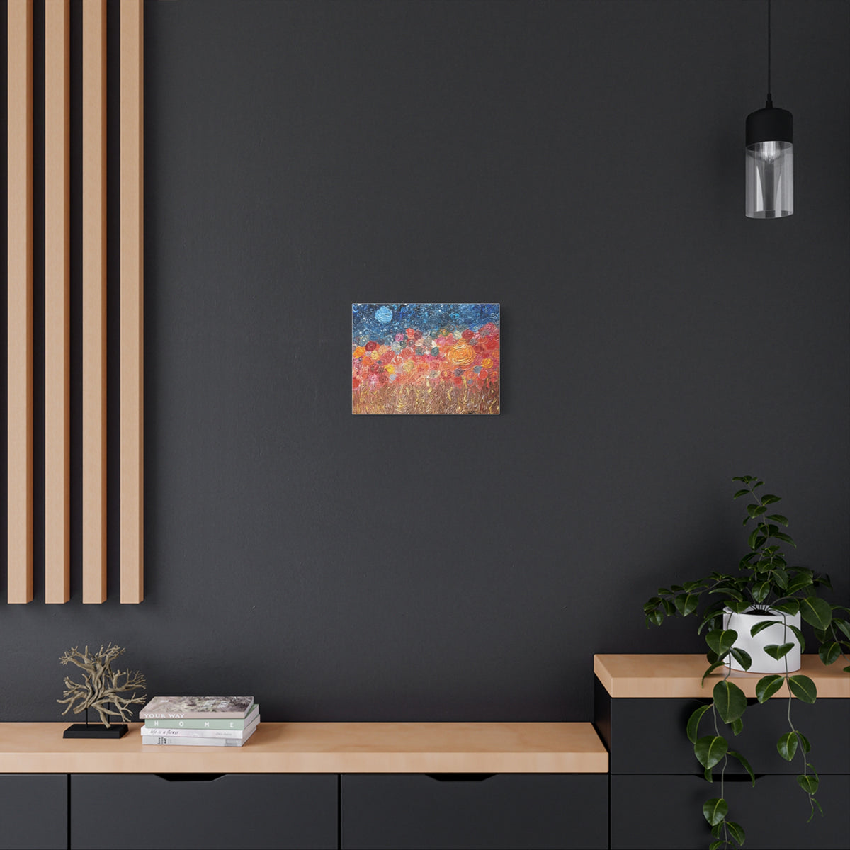 Impressionist Floral Field Matte Canvas – Stretched 1.25" Wall Art