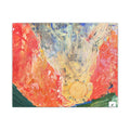 Abstract Sunrise Matte Canvas Wall Art — Colorful Contemporary Landscape Print