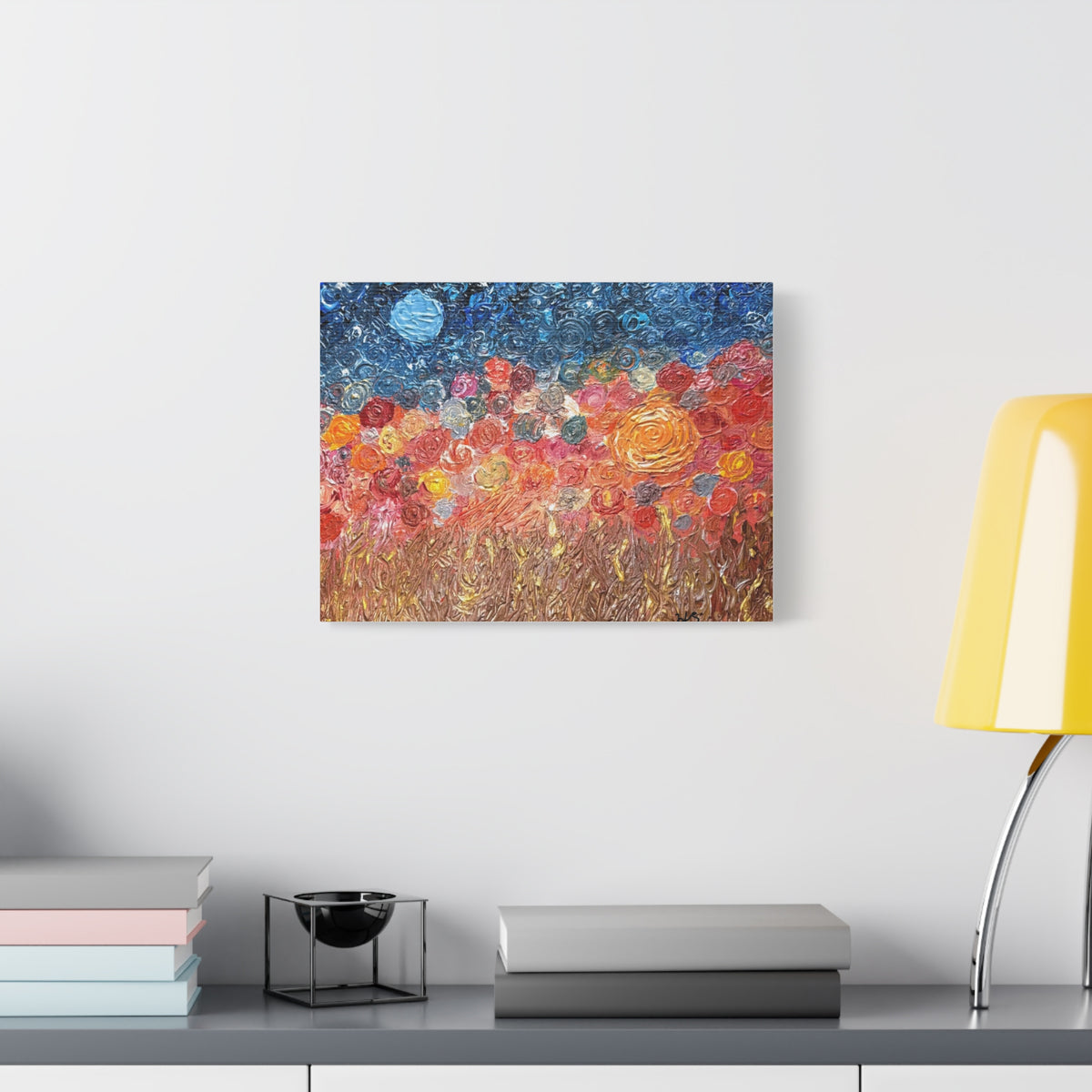 Impressionist Floral Field Matte Canvas – Stretched 1.25" Wall Art